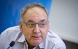 Prof. Zeev Rotstein, CEO of Hadassah Hospital, speaks during a press conference to introduce the new medical team at the hospital's hemato-oncology department,  June 13, 2017. (Hadas Parush/Flash90/File)
