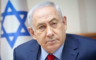 Prime Minister Benjamin Netanyahu leads the weekly cabinet meeting at the Prime Minister's Office in Jerusalem, June 25, 2017. (Marc Israel Sellem/POOL) 