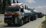 Egyptian trucks carrying fuel enter Gaza's power plant in Nusseirat, in the central Gaza Strip, Wednesday, June 21, 2017. (AP Photo/Adel Hana)