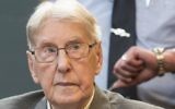In this June 17, 2016 file photo, former SS sergeant Reinhold Hanning, who served as a guard at Auschwitz, sits in the courtroom in Detmold, Germany. (Bernd Thissen/Pool Photo via AP)