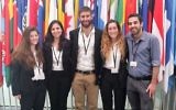 The Hebrew University team at the ICC Moot Court Competition in The Hague, May 2017 /Rotem Bavli)