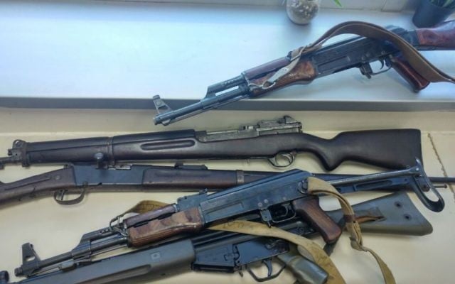 Part of a collection of arms handed into police on June 11, 2017. (police spokesperson)