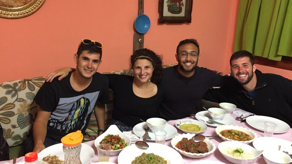 New Israel Fund fellows get ready to break the Ramadan fast in Umm Al-Fahm on June 22, 2017, during a Ramadan Nights tour. (Amanda Borschel-Dan/Times of Israel) New Israel Fund fellows get ready to break the Ramadan fast in Umm Al-Fahm on June 22, 2017, during a Ramadan Nights tour. (Amanda Borschel-Dan/Times of Israel)
