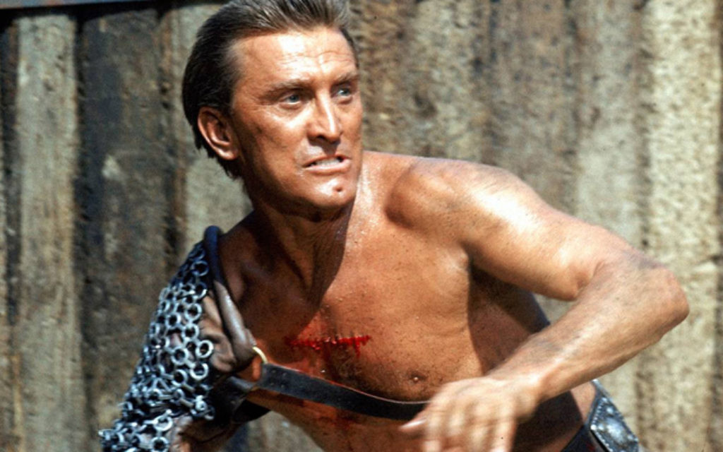 Kirk Douglas as Spartacus in Stanley Kubrick's film of the same name. (Screen capture)