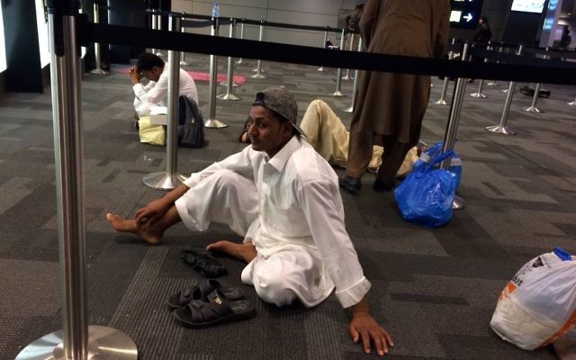 Passengers of cancelled flights wait in Hamad International Airport (HIA) in Doha, Qatar, Monday, June 5, 2017. (AP Photo/Hadi Mizban) Passengers of cancelled flights wait in Hamad International Airport (HIA) in Doha, Qatar, Monday, June 5, 2017. (AP Photo/Hadi Mizban)