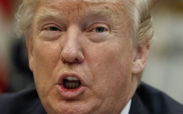 In this Wednesday, June 28, 2017 photo, US President Donald Trump speaks during an energy roundtable with tribal, state and local leaders in the Roosevelt Room of the White House, in Washington. (AP Photo/Evan Vucci) In this Wednesday, June 28, 2017 photo, US President Donald Trump speaks during an energy roundtable with tribal, state and local leaders in the Roosevelt Room of the White House, in Washington. (AP Photo/Evan Vucci)