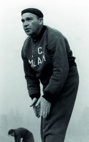 Bela Guttman in his Milan uniform. (Courtesy)