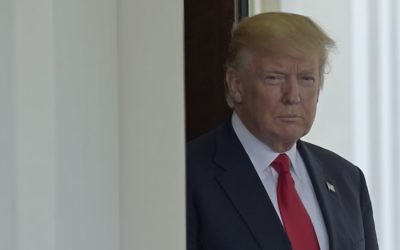 US President Donald Trump waits for the arrival of Vietnamese Prime Minister Nguyen Xuan Phuc to the White House in Washington, Wednesday, May 31, 2017. (AP Photo/Susan Walsh)