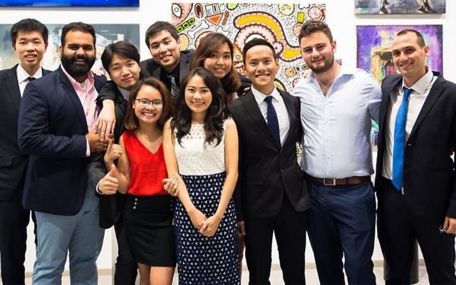 Participants in the IAC’s 2016-17 Israel-Asia Leaders Fellowship program enjoy a May 21 reception in Tel Aviv. (Maya Hadash/IAC) Participants in the IAC’s 2016-17 Israel-Asia Leaders Fellowship program enjoy a May 21 reception in Tel Aviv. (Maya Hadash/IAC)