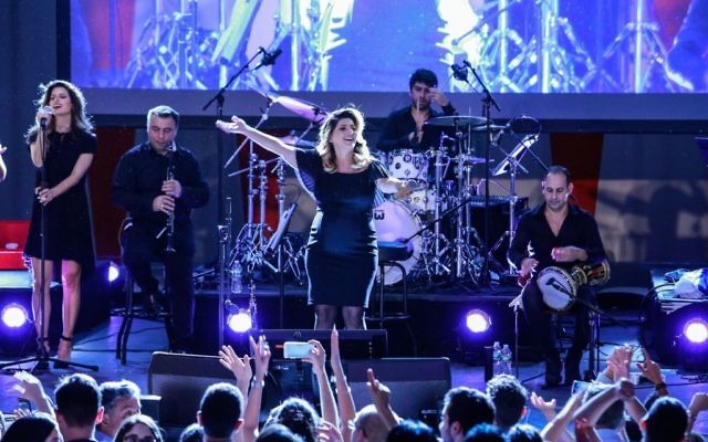 Israeli singer Sarit Hadad performs at an event to mark fifty years since the reunification of Jerusalem organized by the Israeli delegation to the United Nations and held at the UN headquarters in New York, June 27, 2017. (Israel UN delegation/Mark Von Holden) Israeli singer Sarit Hadad performs at an event to mark fifty years since the reunification of Jerusalem organized by the Israeli delegation to the United Nations and held at the UN headquarters in New York, June 27, 2017. (Israel UN delegation/Mark Von Holden)