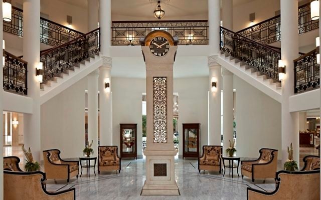 The entrance of the Waldorf Astoria hotel in Jerusalem (Courtesy) The entrance of the Waldorf Astoria hotel in Jerusalem (Courtesy)