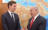 US President Donald Trump’s son-in-law and chief Middle East adviser, Jared Kushner left, meets with Prime Minister Benjamin Netanyahu at his office in Jerusalem on June 21, 2017. (Amos Ben Gershom/GPO)