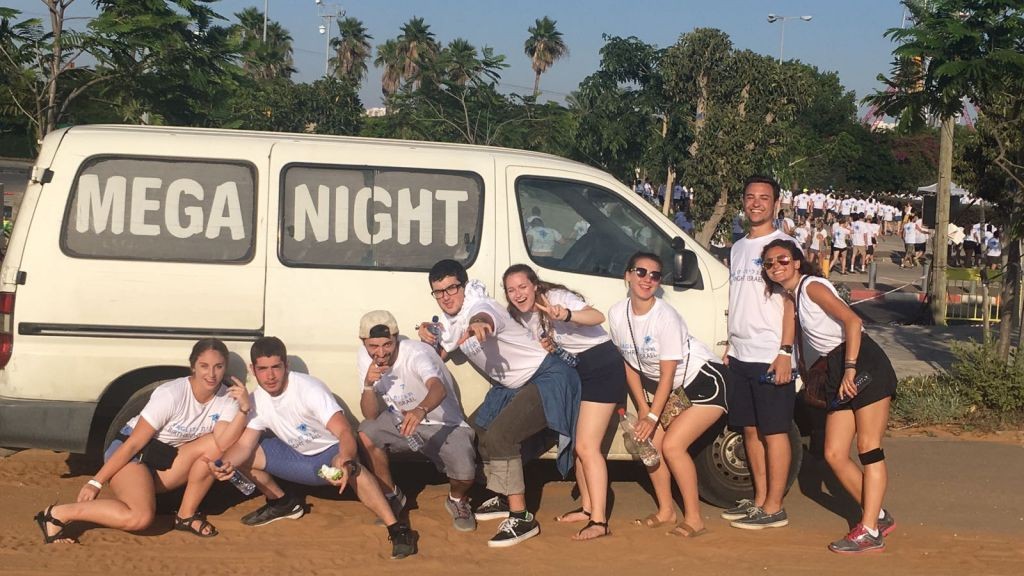 Birthright participants attend Birthright-Israel's 'Mega Event' at Live Park in Rishon Lezion on June 25, 2017. (courtesy) Birthright participants attend Birthright-Israel's 'Mega Event' at Live Park in Rishon Lezion on June 25, 2017. (courtesy)