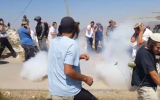 Illustrative: Residents of the West Bank settlement of Yitzhar clash with security forces during a demolition of an illegal structure on June 25, 2017. (Screen capture: YouTube)