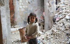A photo posted by UNRWA on Facebook of a girl identified as Gazan 'Aya'. However the group has previously described her on multiple occasions as a Syrian refugee (Facebook)