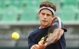 Diego Schwartzman practicing in Buenos Aires, Feb. 1, 2017. (Gabriel Rossi/LatinContent/Getty Images via JTA)
