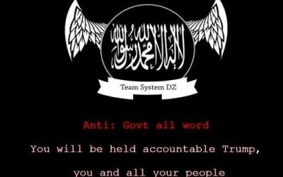 A screenshot of the message posted on John Kasich's website after a pro-Islamic State hack, June 25, 2017. (Screenshot via UPI)