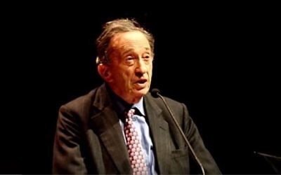 South African-born British lawyer and Labour lawmaker Lord Joel Joffe delivers remarks at the British Museum in London on Friday 13th 2017. (Screen capture: YouTube)