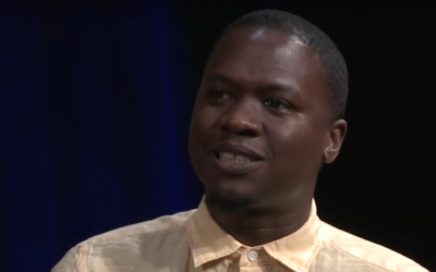 Juan M Thompson on a panel for BRIC TV in Brooklyn, Jun. 24, 2015 (You Tube/BRIC TV via JTA)