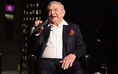 George Soros speaks onstage at Lincoln Center on April 18, 2017, in New York City. (Andrew Toth/Getty Images for Physicians for Human Rights/AFP)