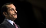 Qatar's Foreign Minister Mohammed bin Abdulrahman al-Thani speaks during a luncheon hosted by the Arab Center of Washington, DC on June 29, 2017. (AFP Photo/Brendan Smialowski)
