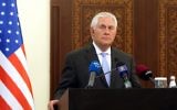 US Secretary of State Rex Tillerson listens to questions by journalists during a press conference in Doha, July 11, 2017. (AFP/STRINGER)
