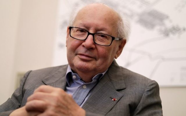 Serge Klarsfeld poses in his office in Paris on July 10, 2017. (AFP Photo Thomas Samson) Serge Klarsfeld poses in his office in Paris on July 10, 2017. (AFP Photo Thomas Samson)
