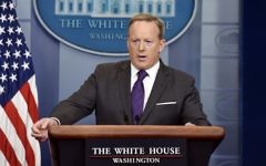 White House Press Secretary Sean Spicer briefs members of the media during a daily briefing at the White House July 17, 2017, in Washington, DC. (AFP/ Olivier Douliery)