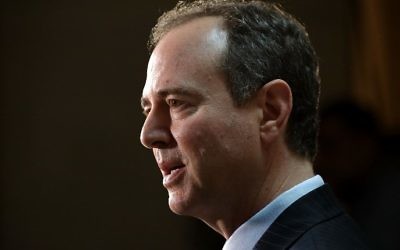 House Intelligence Committee ranking member Rep. Adam Schiff (D-CA) speaks to reporters in the Capitol Visitors Center July 11, 2017. (Chip Somodevilla/Getty Images/AFP)