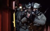 Commandos from the Israeli Navy's elite Shayetet 13 unit are seen during a drill off the coast of Israel on July 10-11, 2017. (IDF Spokesperson's Unit)
