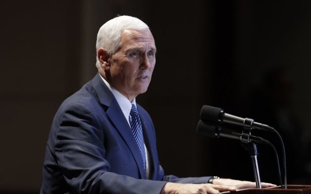 Vice President Mike Pence speaks on Capitol Hill in Washington, July 27, 2017, during the annual meeting of the National Federation of Independent Business on health care, jobs, and the economy. (AP Photo/J. Scott Applewhite) Vice President Mike Pence speaks on Capitol Hill in Washington, July 27, 2017, during the annual meeting of the National Federation of Independent Business on health care, jobs, and the economy. (AP Photo/J. Scott Applewhite)