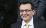 AstraZeneca CEO Pascal Soriot outside the British Parliament May 13, 2014.  (AP Photo/Lefteris Pitarakis)