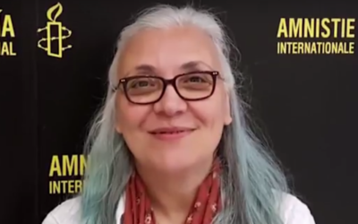 Amnesty International Turkey director Idil Eser. (Screen capture: YouTube)