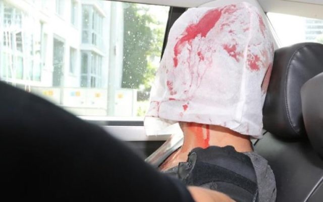 Screenshot from a report in Germany's Bild showing the suspected attacker who killed at least one person in a stabbing attack in a Hamburg supermarket on July 28, 2017. 