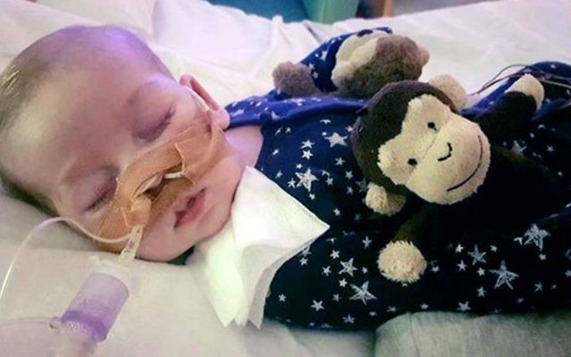 This undated hand out photo shows Charlie Gard provided by his family, at Great Ormond Street Hospital, in London. (Family of Charlie Gard via AP) This undated hand out photo shows Charlie Gard provided by his family, at Great Ormond Street Hospital, in London. (Family of Charlie Gard via AP)