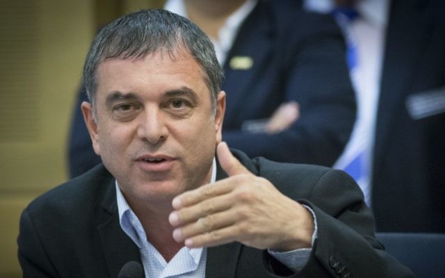 Shlomo Filber, then director general of the Communication Ministry, speaks at the Knesset in Jerusalem on July 24, 2016. (Yonatan Sindel/Flash90)