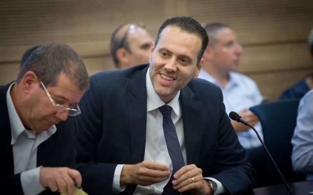 MK Miki Zohar seen during a State Control committee meeting at the Knesset, June 14, 2017. (Miriam Alster/FLASH90) 