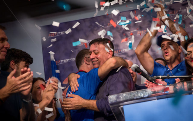 Newly elected Labor party leader Avi Gabay at the Labor party primaries headquarters in Tel Aviv on July 10, 2017. (Miriam Alster/Flash90) Newly elected Labor party leader Avi Gabay at the Labor party primaries headquarters in Tel Aviv on July 10, 2017. (Miriam Alster/Flash90)