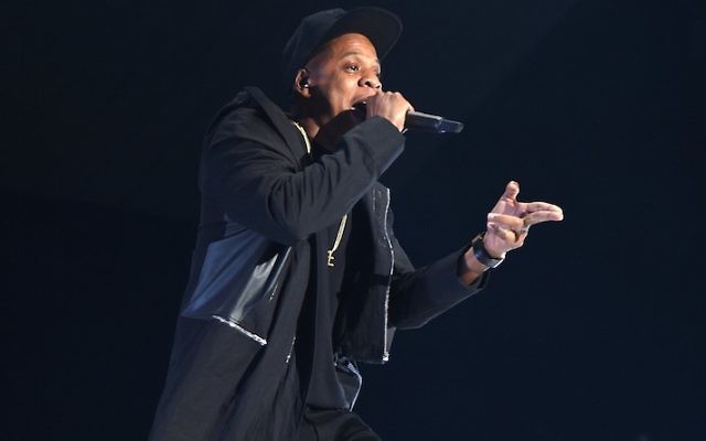 Rapper Jay-Z performs onstage during TIDAL X: 1020 Amplified by HTC at Barclays Center of Brooklyn on October 20, 2015 in New York City. ( Jamie McCarthy/Getty Images for TIDAL via JTA) Rapper Jay-Z performs onstage during TIDAL X: 1020 Amplified by HTC at Barclays Center of Brooklyn on October 20, 2015 in New York City. ( Jamie McCarthy/Getty Images for TIDAL via JTA)