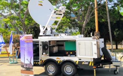 Israeli army's new satellite user friendly terminal (IDF Spokesperson Office)