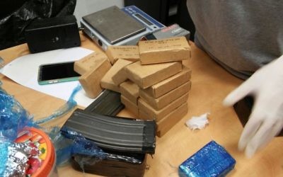 Ammunition and magazines seized by police following the theft of rifles from an army base on May 27, 2017. (Israel Police)