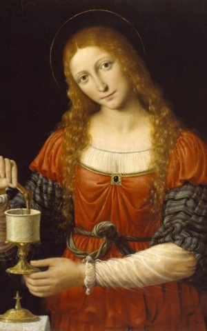 ‘Mary Magdalene’, Andrea Solario and Bernardino Luini (ca. 1524 AD) (The Walters Art Museum)