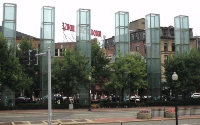 The New England Holocaust Memorial in Boston, Massachusetts. (CC BY-SA 3.0, Wikipedia) The New England Holocaust Memorial in Boston, Massachusetts. (CC BY-SA 3.0, Wikipedia)