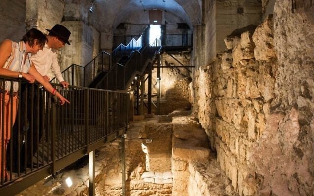Excavations of the Kishle. (Oded Antman) Excavations of the Kishle. (Oded Antman)