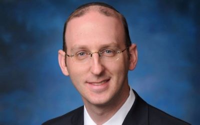 Rabbi Adam Scheier, the senior rabbi at Canada's oldest traditional Ashkenazi synagogue, Congregation Shaar Hashomayim, and a member of the Israeli rabbinate's 'blacklist.' (courtesy)