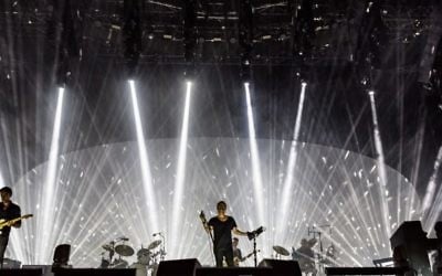 British rock band Radiohead performs in Tel Aviv's Hayarkon Park on July 19, 2017. (Courtesy)