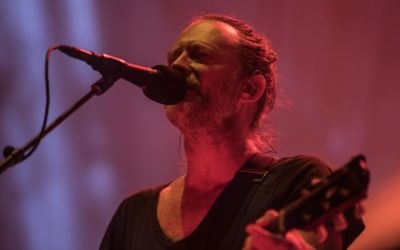 Thom Yorke, lead singer of British rock band Radiohead, brought by Naranjah to performin Tel Aviv's Yarkon Park on July 19, 2017, responded vehemently last summer to attempts by the BDS movement encouraging Radiohead to cancel (Courtesy)