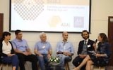 Representatives for Mellanox, Rawabi and ASAL discussed the prospects for Israeli and Palestinian tech partnerships, in Tel Aviv. 12  July 2017 (Courtesy)
