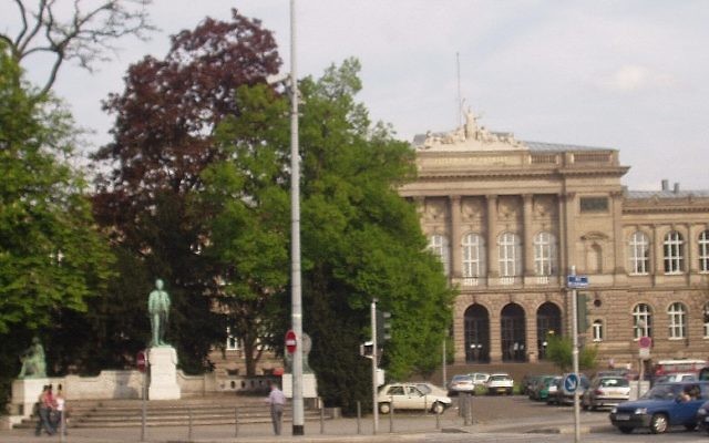 The University Palace in Strasbourg, May 1, 2004. (CC BY-SA Kpalion, Wikimedia commons) The University Palace in Strasbourg, May 1, 2004. (CC BY-SA Kpalion, Wikimedia commons)