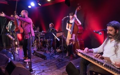 Gershon Leizerson and The Yiddish Blues Drifters are scheduled to perform this year at the Yiddish Summer Weimar Festival in Weimar, Germany. (Maoz Fistuch/JTA)